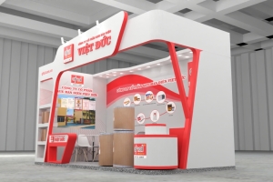 Thiết kế thi công gian hàng triển lãm Vietnam Metal & Weld 2024 ✔️ Gian hàng Việt Đức