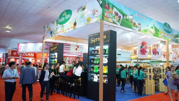 Thiết kế thi công gian hàng Vietfood &amp; Beverage ProPack Hanoi 2018 - Triển lãm Quốc tế chuyên ngành Thực phẩm – Đồ uống &amp; Thiết bị Công nghệ chế biến, bao bì thực phẩm và đồ uống