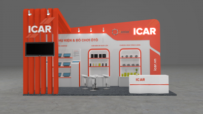 Thiết kế thi công gian hàng triển lãm Vietnam Motor Show 2019 - Gian hàng Icar