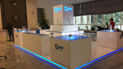 Thi công gian hàng Đại hội Đảng - BLQ Khu công nghệ cao Hồ Chí Minh