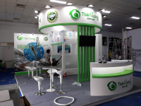 Hoàn thiện thi công gian hàng triển lãm Vietshrimp tại Cần Thơ - Gian hàng Thần Vương